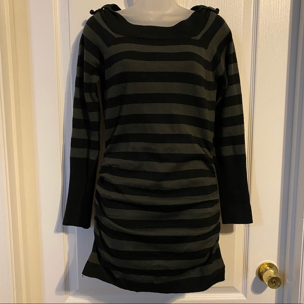 Grey & Black Striped sweater
